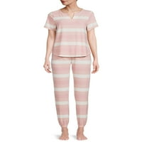 קומו Blu Short שרוול v פוליאסטר, Spande & Rayon Pajamas