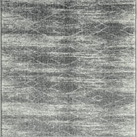 שטיח אזור עכשווי גיאומטרי אפור מקורה רץ קל לניקוי