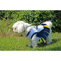 חיות מחמד ראשונות NFL לוס אנג'לס מטענים תלבושת מעודדת, שמלת חיית מחמד בגדלים זמינה. תלבושת כלבים מורשית