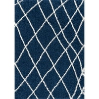 Nuloom Alvera Soft & Clush Shag Rug, 9 '2 12', כחול