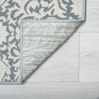 שטיחים מסורתיים שטיחים גיאומטריים אפור אפור מקורה קל לניקוי