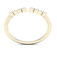 Imperial 1 5ct TDW יהלום 10K טבעת אופנה זהב צהוב