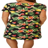 אליסון בריטני נשים שמלת חולצת טריקו פירות טרופית