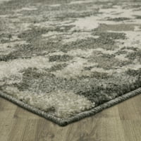 בית מוהוק דימונד מקורה מקורה שטיח רץ, אפור, 111 8 '