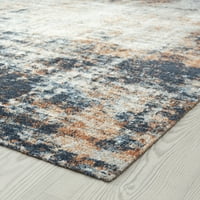 שטיח אזור עכשווי מופשט רב, פיזור רב -בית מקורה קל לניקוי