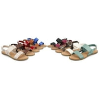אוסף Journes Womens רוחב רחב Lavine Multi Sandals Sandals