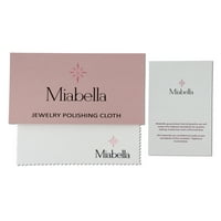 Miabella's Women's CT. טבעות חתונה ומעורבות של יהלום בשחור לבן מוגדר בכסף סטרלינג
