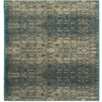 מינטה שטיח רץ גיאומטרי עכשווי, כחול בז ', 2' 8 '