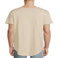 חולצת טריקו מוארכת לגברים ללא גבולות עם שרוולים קצרים, 2 מארז
