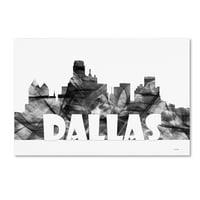 סימן מסחרי אמנות 'דאלאס טקסס סקייליין BG-2' אמנות קנבס מאת מרלן ווטסון