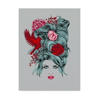 אמנות סימן מסחרי 'איור מלכת החורף' אמנות קנבס מאת רחל קלדוול