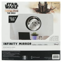 מלחמת הכוכבים הילד התינוק יודה אינפיניטי מדליק עיצוב קיר מראה