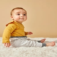 כוכב קטן אורגני תינוקות יחידה PK Harem Jogger Pants, גודל יילוד- חודשים