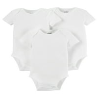 הילד של קרטר שלי תינוק, תינוקת, ושרוול יוניס קצר בגדים לבנים, 3 חבילות, לפני חודשים