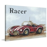 Racer דפוס ציור על בד עטוף