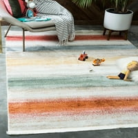 נול ייחודי יליד מלבני מלבני במצוקה עכשווית שטיחים, רב צבעוני