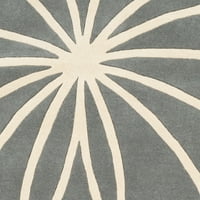 אורגים אמנותיים אוקורה גריי 8 'שטיח אזור גיאומטרי מודרני עגול