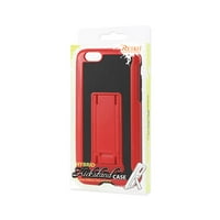 מארז iPhone Plu iPhone Plus hybrid Heavy Duty עם עמדות אנכיות באדום שחור