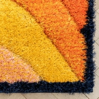 טוב לוגן לוגן לורי גלים מופשטים SHAG 3D מרקם Multi 2'1 7'3 שטיח אזור רץ