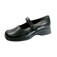 מיסטי רחב רוחב נוחות מזדמן עור מרי ג ' יין סגנון נעליים שחור 9