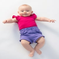כוכב קטן אורגני תינוקות ופעוטות נערת מכנסיים קצרים סרוגים, גודל נולד-5T
