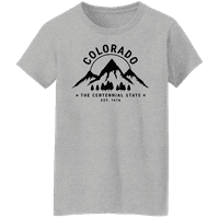 גרפיקה אמריקה מדינת קולורדו סנטניאל מדינת ארהב ארהב חולצת טריקו גרפית
