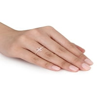 טבעת הבטחה גיאומטרית גיאומטרית של יהלום-אגרוף יהלום 10KT