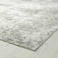 שטיח שטיח עכשווי קרם מופשט, רץ מקורה קרם קל לניקוי